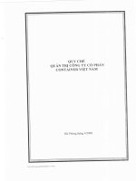 quy chế quản trị greenport