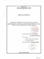 Bước đầu nghiên cứu xây dựng tiêu chuẩn kiểm nghiệm cao đặc bài thuốc chữa bệnh gan mật