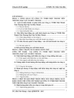 Một số giải pháp nhằm nâng cao hoạt động xuất nhập khẩu hàng thủ công mỹ nghệ của công ty TNHH Một Thành Viên Thương Mại Vận Tải Đức Thành