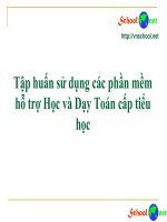 Giới thiệu các phần mềm hỗ trợ và dạy học toán tiểu học