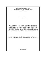 Văn xuôi ma văn kháng trong SGK tiếng việt bậc tiểu học và ý nghĩa giáo dục đối với học sinh (LV01286)