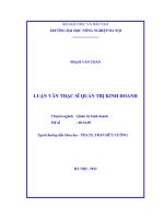 So sánh lợi thế cạnh tranh của các mô hình trang trại trên địa bàn huyện khoái châu tỉnh hưng yên
