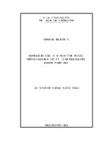 Đánh giá hiệu quả sử dụng đất trồng lúa trên địa bàn huyện đại từ, tỉnh thái nguyên giai đoạn 2009   2012