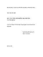 Quy tắc tổng mờ không địa phương và ứng dụng luận văn thạc sĩ toán học