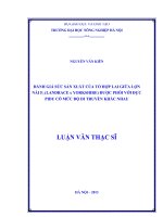 Đánh giá sức sản xuất của tổ hợp lai giữa lợn nái f1 (landrace x yorkshire) được phối với đực pidu có mức độ di truyền khác nhau