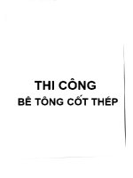Thi công bê tông cốt thép