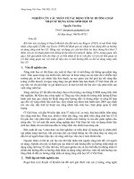 Nghiên cứu các nhân tố tác động tới xu hướng chấp nhận sử dụng xăng sinh học e5 