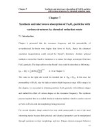 Synthesis of various magnetic nanostructures and the microwave characterizations 7 