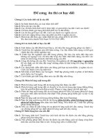 Đề cương phần bài tập và lý thuyết môn cơ học đất