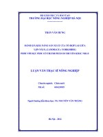 Đánh giá khả năng sản xuất của tổ hợp lai giữa lợn nái f1 (landrace x yorkshirre) phối với đức pidu có thành phần di truyền khác nhau
