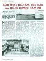 Giàn nhạc ngũ âm độc đáo của người khmer nam bộ 