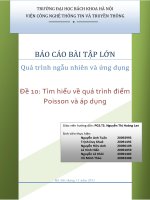 Tìm hiểu về quá trình điểm poisson và áp dụng