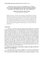 Tính chất cơ lý của đất vùng Quảng trị, Thừa thiên huế