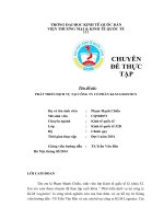 Phát triển dịch vụ tại công ty KLM logistics