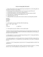 Bài tập Hóa Keo ( Sưu tầm )