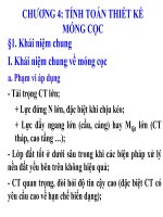 Tính toán thiết kế thi công móng cọc