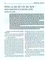 Đờn ca tài tử với du lịch   băn khoan và mong ước 