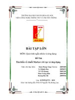 Tìm hiểu về chuỗi markov rời rạc và ứng dụng