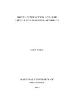 SOCIAL INTERACTION ANALYSIS USING a MULTI SENSOR APPROACH 