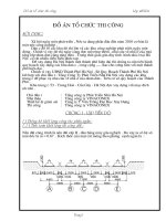 Đồ Án Tổ Chức Thi Công ĐH Xây Dựng