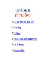 từ trường và các đặng trưng của dòng điện