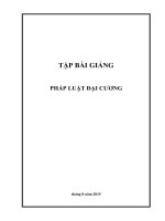 Tập bài giảng pháp luật đại cương 