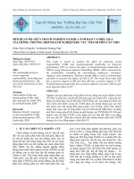 Mối quan hệ giữa trách nghiệm xã hội, lãnh đạo và hiệu quả tài chính trường hợp doanh nghiệp khu vực thành phố cần thơ 