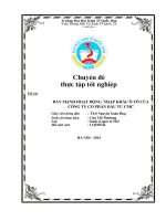 Đẩy mạnh hoạt động nhập khẩu ôtô của Công ty cổ phần đầu tư CMC