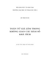 Toán tử giả lõm trong không gian các hàm số khả tích