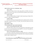 ĐỀ THI THỬ ĐHCĐ MÔN SỬ NĂM 2011