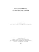 Stock market modeling a system adaptation approach 