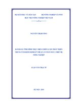 Đánh giá tình hình thực hiện chiến lược phát triển trung tâm kiểm định kỹ thuật an toàn máy, thiết bị nông nghiệp