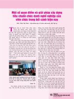 Một số quan điểm và giải pháp xây dựng tiêu chuẩn chức danh nghề nghiệp của viên chức trong bối cảnh hiện nay