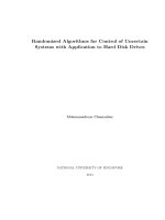 Randomized algorithms for control of uncertain systems with application to hand disk drives 