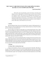 Thực trạng và biện pháp sử dụng công nghệ thông tin trong dạy học các yếu tố thống kê ở tiểu học