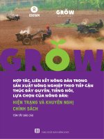Hợp tác, liên kết nông dân trong sản xuất nông nghiệp theo tiếp cận thúc đẩy quyền, tiếng nói, lựa chọn của nông dân   hiện trạng và khuyến nghị chính sách