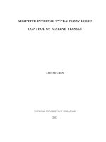 Adaptive interval type 2 fuzzy logic control of marine vessels 