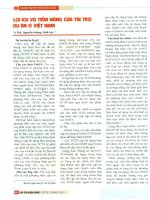 Lợi ích và tiềm năng của tài trợ dự án ở việt nam 