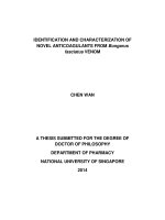 Identification and characterization of novel anticoagulants from bungarus fasciatus venom 
