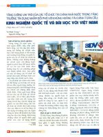 Tăng cường vai trò các tổ chức tài chính nhà nước trong tăng trưởng tín dụng nhằm đối phó với khủng hoảng tài chính toàn cầu   kinh nghiệm quốc tế và bài học với việt nam phần 2 