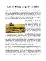 Liên kết để nâng cao giá trị sản phẩm 