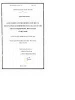 Sơ bộ nghiên cứu thành phần chất độc và phương pháp giám định độc chất của cây củ nần (dioscorea hispida dennst , dioscoreaceae) ở việt nam