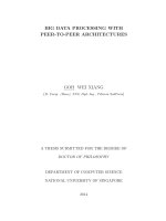 Big data processing with peer to peer architectures 