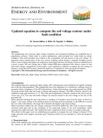 Updated equation to compute the soil voltage contour under fault condition 