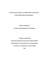 A study of elliptical vibration cutting in ultra precision machining 