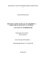 Luận văn thạc sĩ toán học một ước lượng về số các giá trị riêng theo chuẩn schatten và áp dụng vào toán tử schrodinger