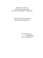 Bài giảng vi sinh vật thực hành 