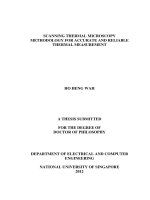 Scanning thermal microscopy methodology for accurate and reliable thermal measurement 