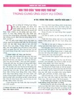 Vai trò của khu vực thứ ba trong cung ứng dịch vụ công