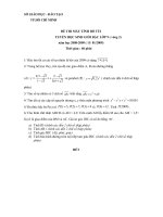 Đề thi máy tính bỏ túi tuyển HSG lớp 9 HCM